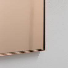 Arcus™ Arch shaped Rose Gold Contemporary Mirror with a Copper Frame