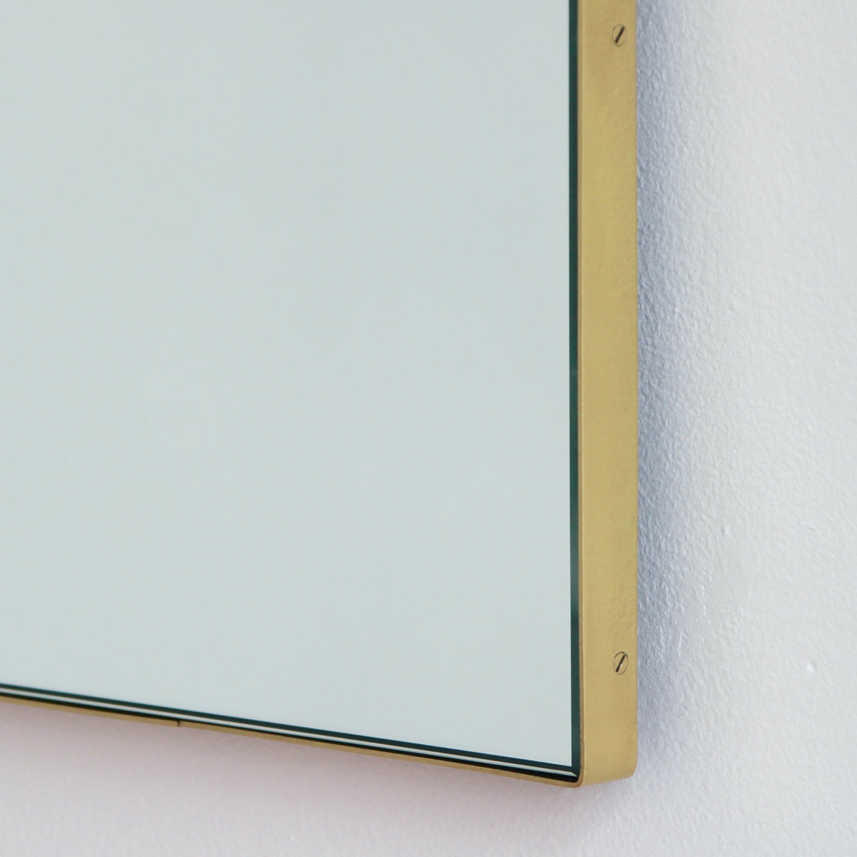 Arcus™ Arch shaped Modern Mirror with a Brass Frame
