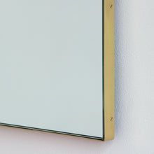 Arcus™ Arch shaped Modern Mirror with a Brass Frame