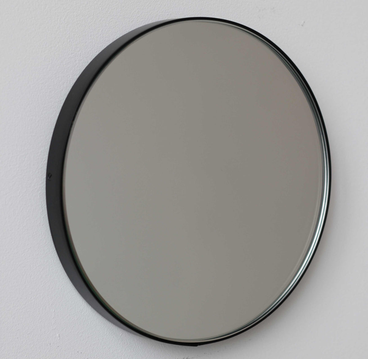 Orbis™ Round Mirror with Minimalist Black Frame
