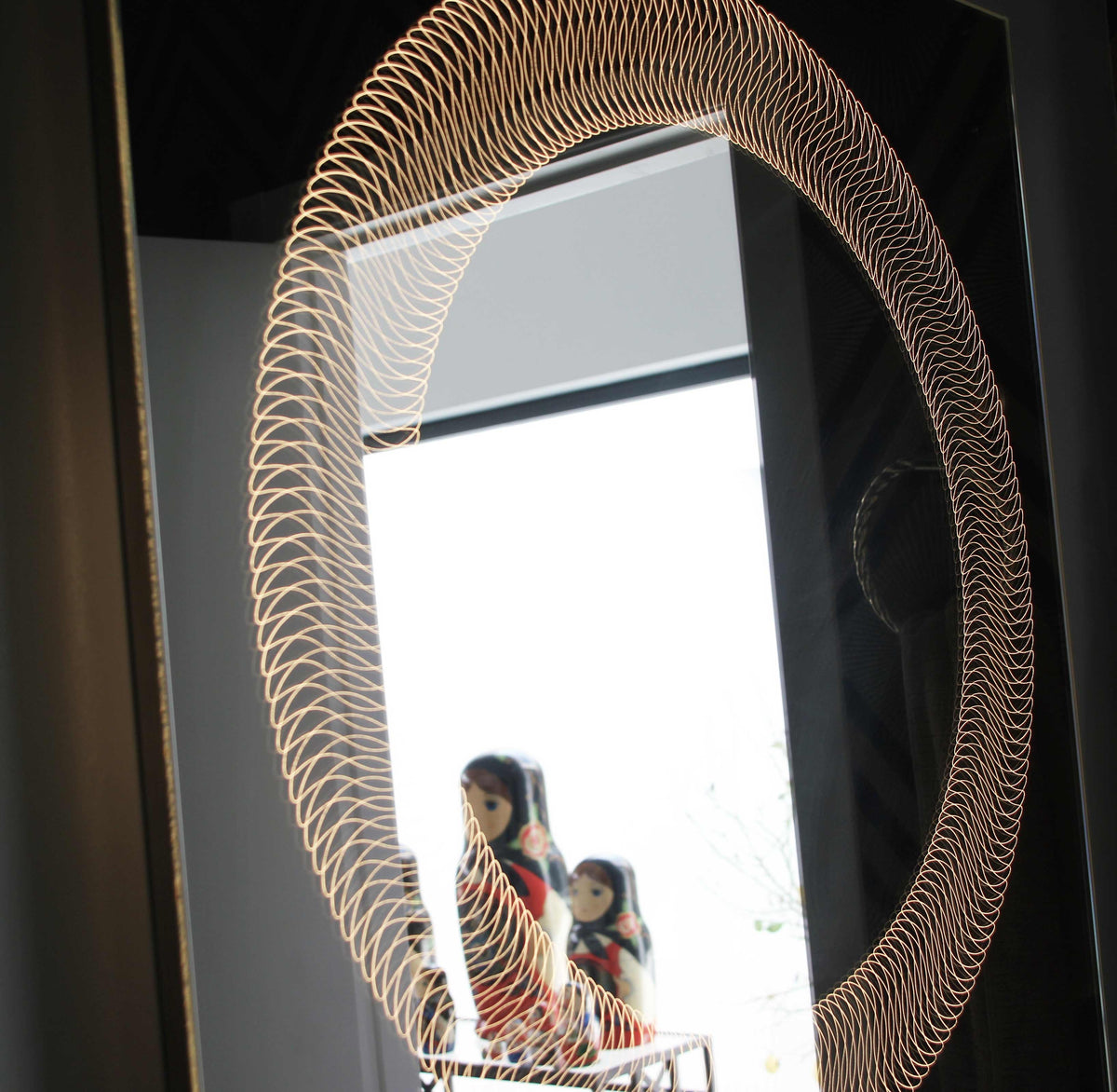 Cosmic GLAZZ™ Illuminated Etched Square Frameless Mirror
