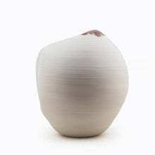 White Indented Form, Vase, Interior Sculpture or Vessel, Objet D'Art