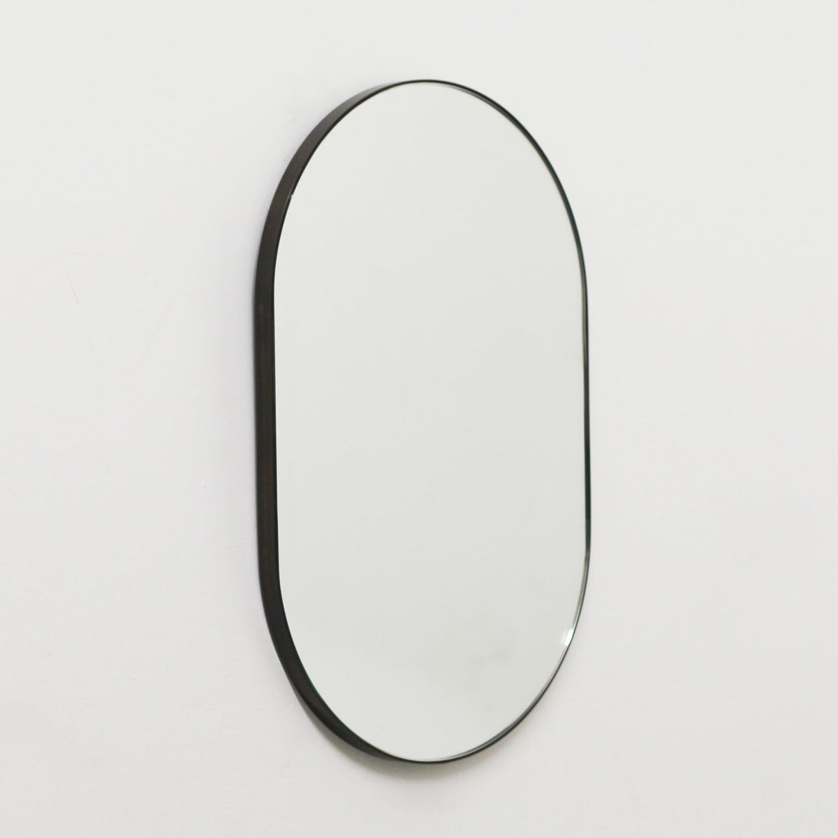 Capsula™ Capsule Shaped Bespoke Mirror with Patina Frame