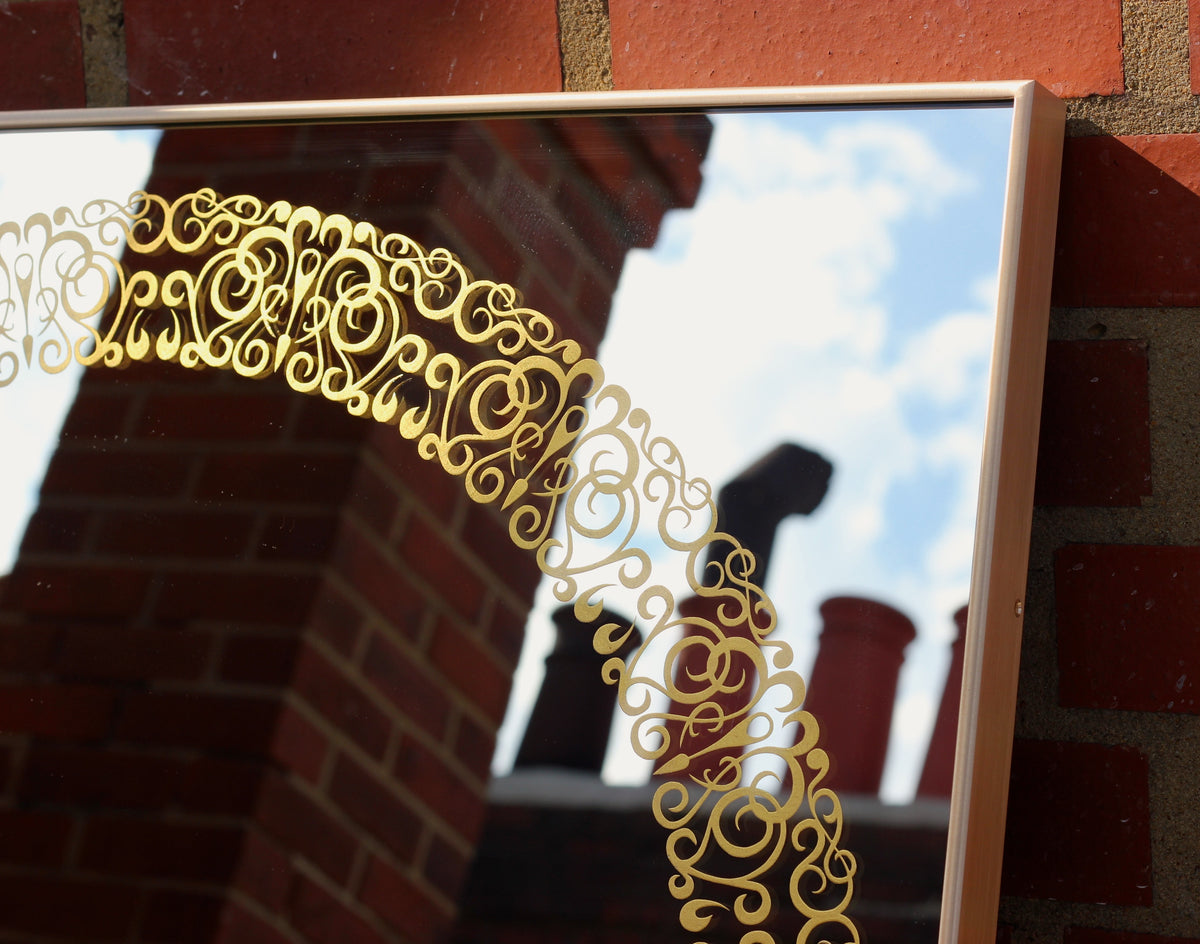 Brass Framed Cooper™ Square Mirror