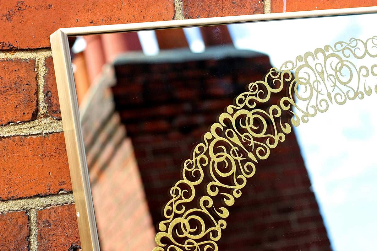 Brass Framed Cooper™ Square Mirror
