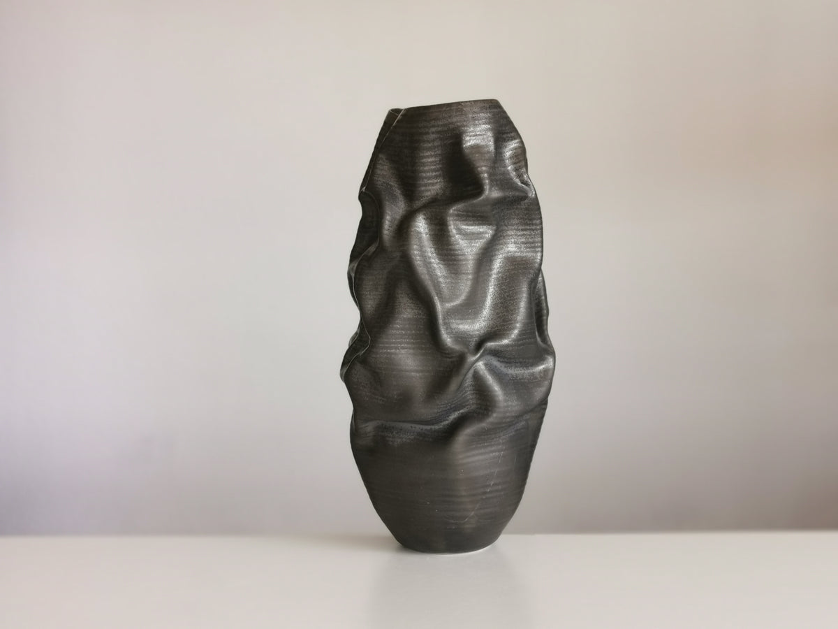 Pair of Unique Ceramic Sculptures Vessels 'Water Spirits' Objet d'Art