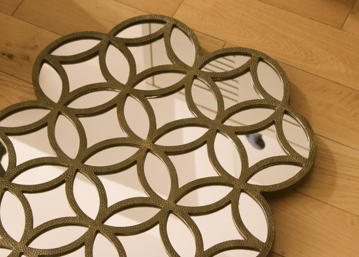 Handcast Brass Mirror