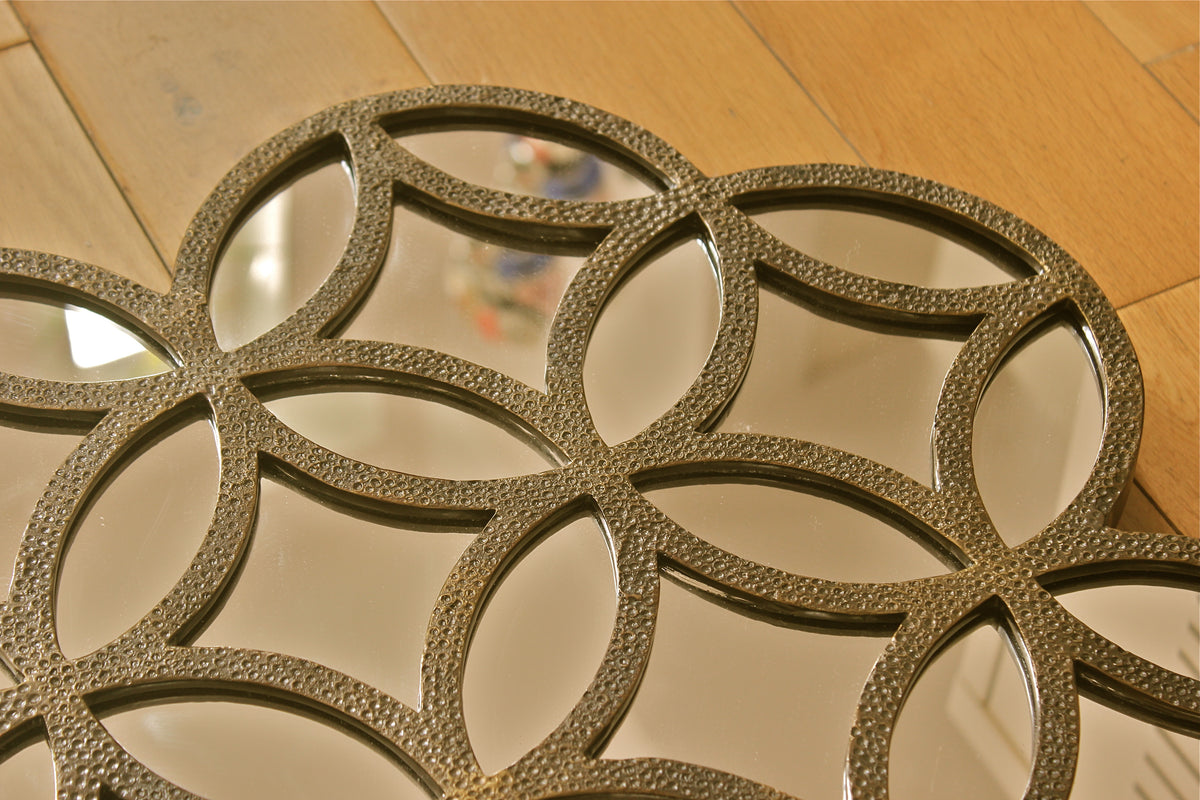 Handcast Brass Mirror