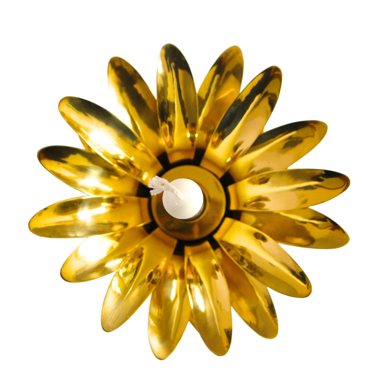Handmade Cast Brass Pineapple Candle Holder