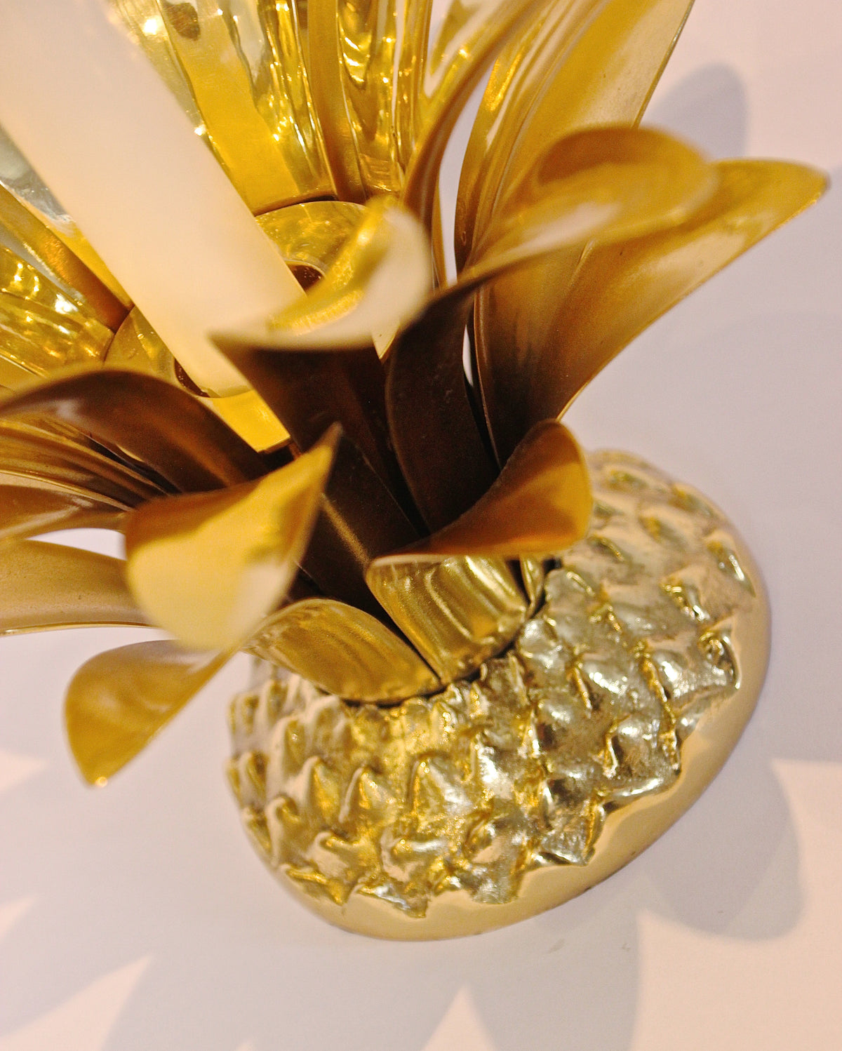 Handmade Cast Brass Pineapple Candle Holder