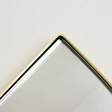 Luna™ Half Moon Art Deco Mirror with a Brass Frame