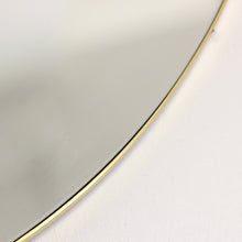 Luna™ Half Moon Art Deco Mirror with a Brass Frame