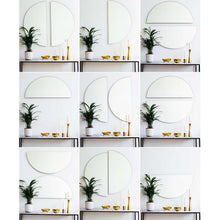 Luna™ Half Moon Minimalist Frameless Mirror (1 piece) Alguacil&Perkoff