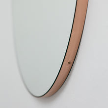 Orbis™ Round Mirror with Minimalist Copper Frame