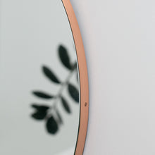 Orbis™ Round Mirror with Minimalist Copper Frame