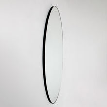Ovalis™ Oval shaped Contemporary Mirror with a Black Frame, Customisable