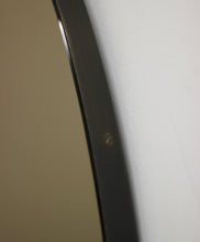 Ovalis™ Oval shaped Bronze Contemporary Mirror with Brass Patina Frame