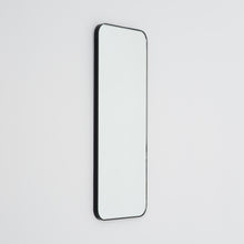 Quadris™ Rectangular Modern Mirror with a Black Frame