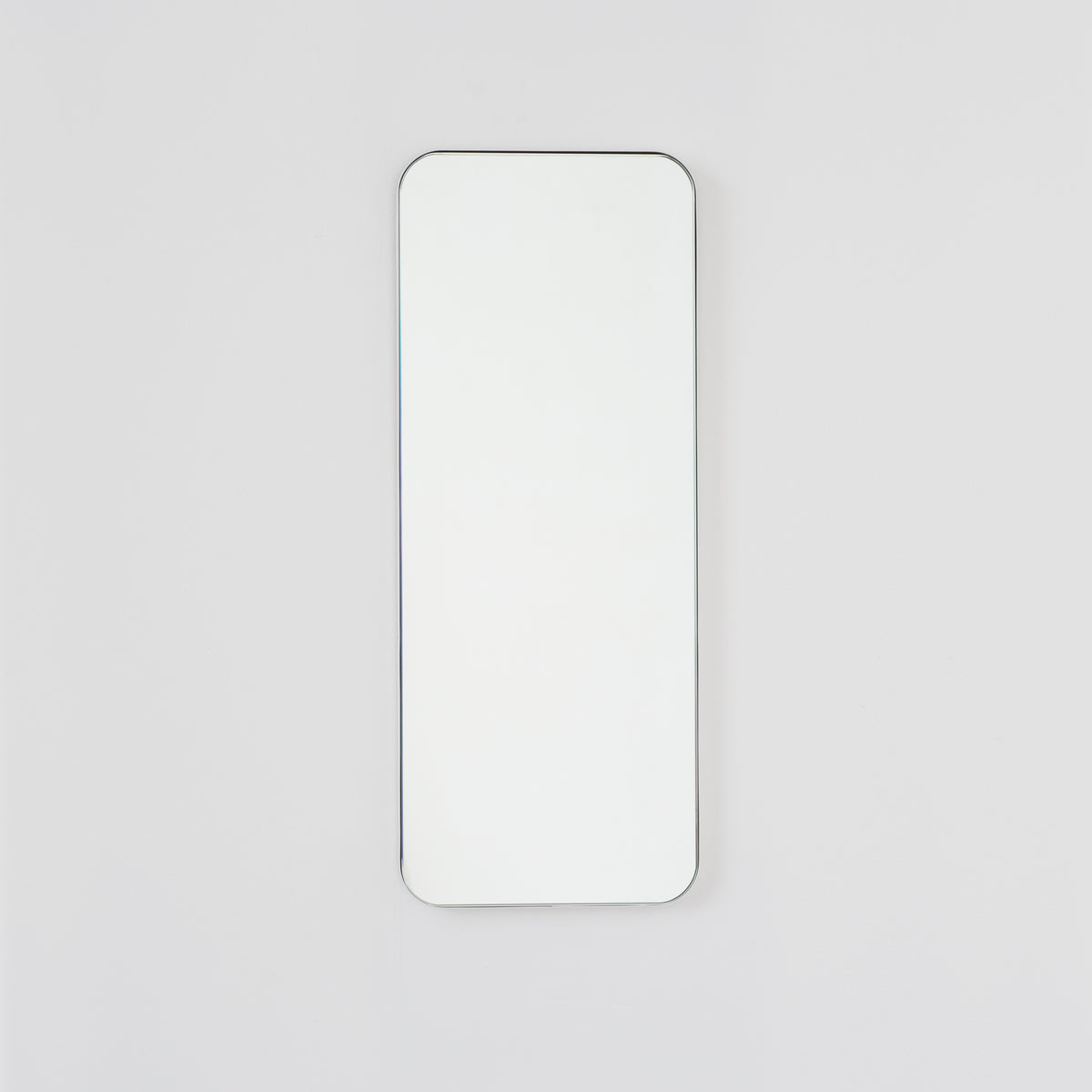 Quadris™ Rectangular Minimalist Mirror with a White Frame