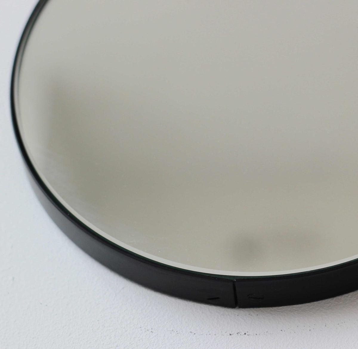 Orbis™ Round Mirror with Minimalist Black Frame