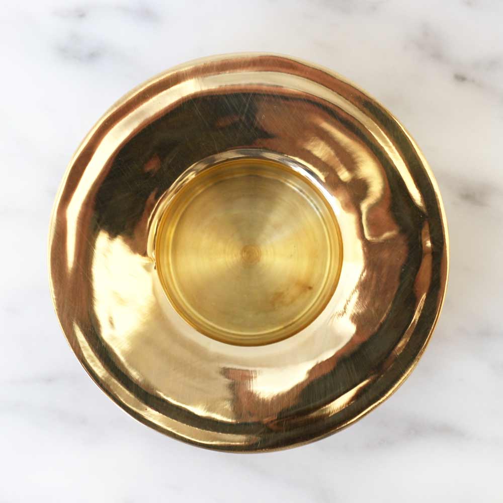 Brass Trumpet Tea Light Holder