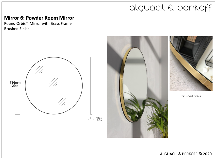 Set of Two Orbis™ and Two Quadris™ Bespoke Mirrors