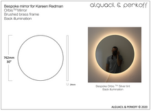 Bespoke Orbis™ Mirror Brass Frame Back Illumination 30"