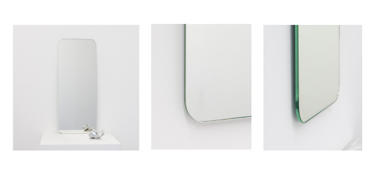 Set of 7 Bespoke Quadris Frameless Mirrors
