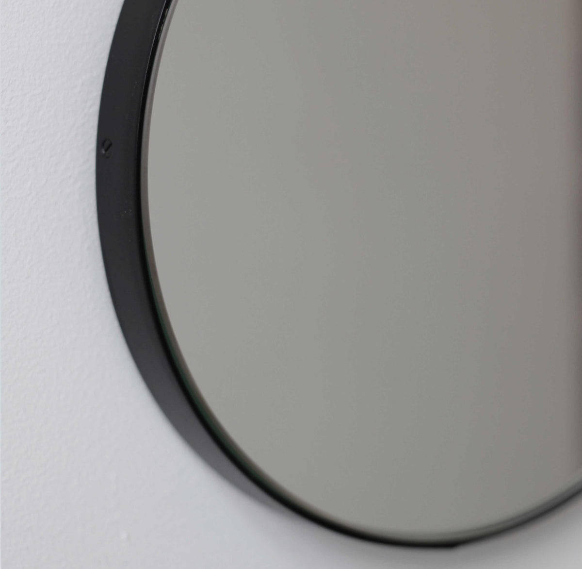 Orbis™ Round Mirror with Minimalist Black Frame