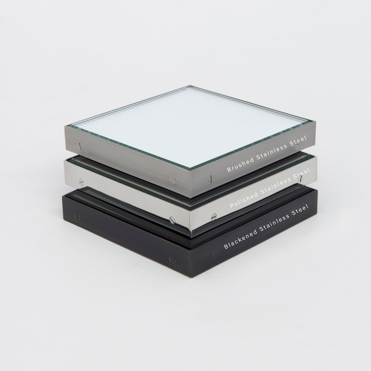 Orbis™ Round Minimalist Mirror with Stainless Steel Frame, Customisable