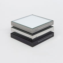 Orbis™ Suspended Round Mirror with Contemporary Blackened Stainless Steel Frame