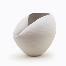White Oval Form, Vase, Interior Sculpture or Vessel, Objet D'Art