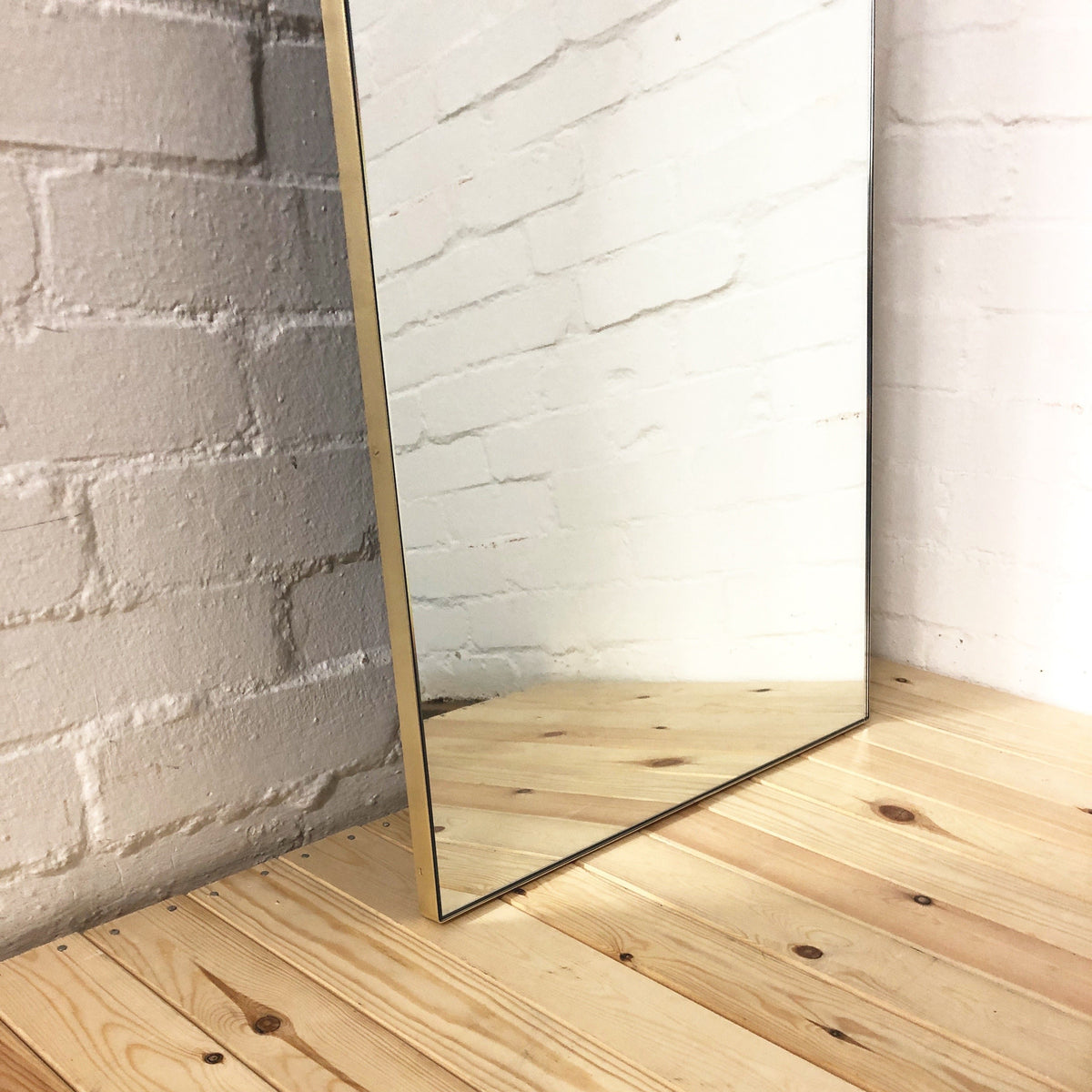Arcus™ Arch shaped Modern Long Mirror Mirror with Brass Frame, Oversized