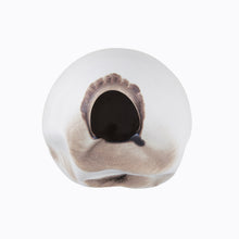 White Indented Form, Vase, Interior Sculpture or Vessel, Objet D'Art
