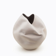 White Breath Ceramic Vase, Interior Sculpture or Vessel, Objet D'Art