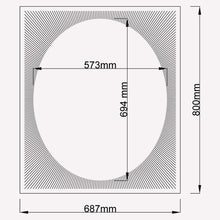 Oval Sunrise™ Frameless Illuminated Mirror